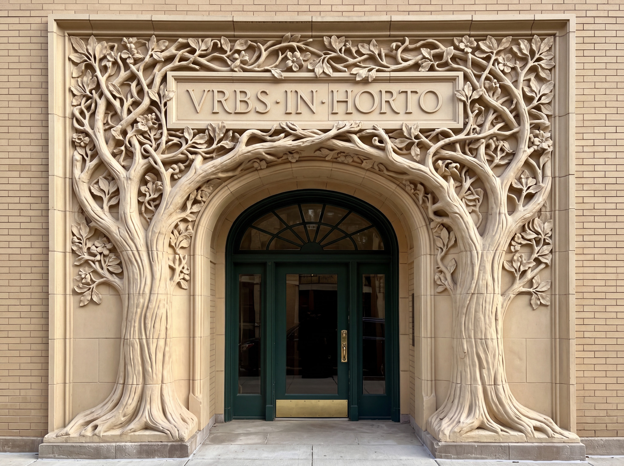 Alicia’s controlling sculpted tree doorway reference